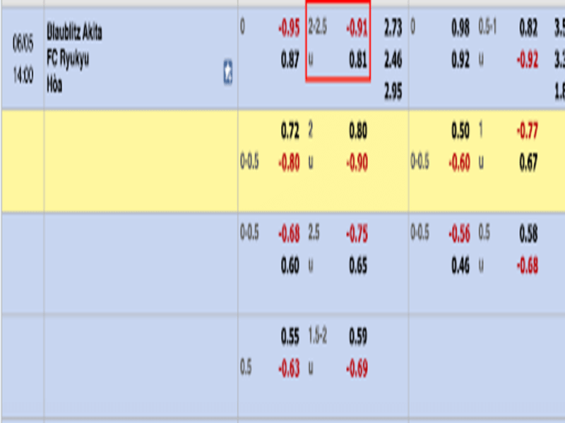 Keo tai xiu 2 trai 8 - cách đọc kèo bóng đá tài xỉu