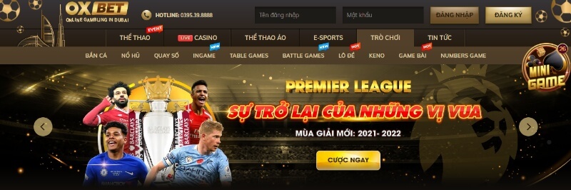 OXBET là một cái tên có uy tín lâu năm được xây dựng trong ngành giải trí trực tuyến