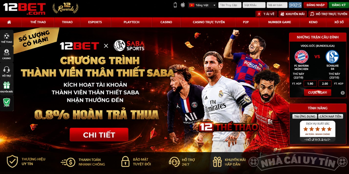 12Bet – Nền Tảng Giải Trí Trực Tuyến Được Nhiều Người Quan Tâm