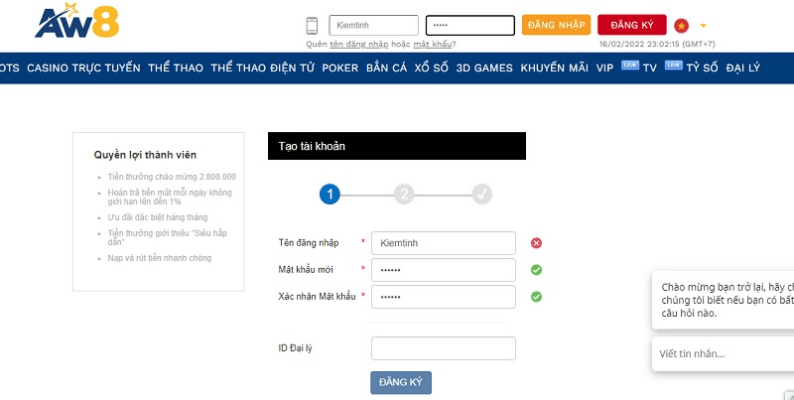 Đánh giá tổng quan nhà cái AW8VN