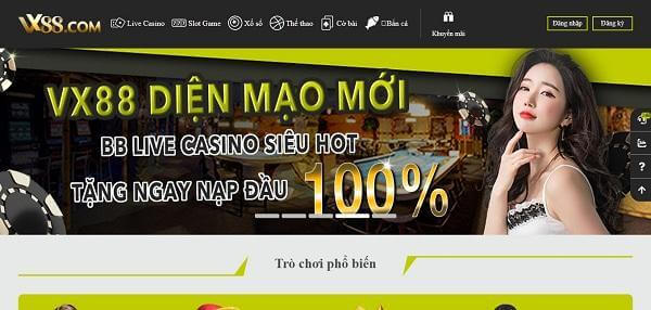Cá cược cùng Vx88 – Nhà cái giàu tiềm năng nhất thị trường hiện nay