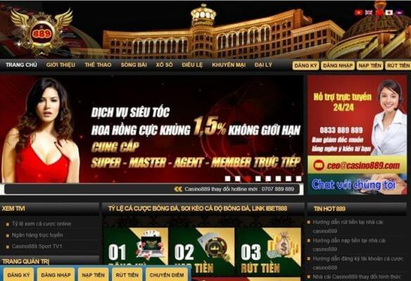 Nhà cái Casino889 – Tên tuổi kì cựu trên trường quốc tế