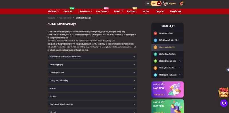 Xo88 bảo mật an toàn mọi thông tin