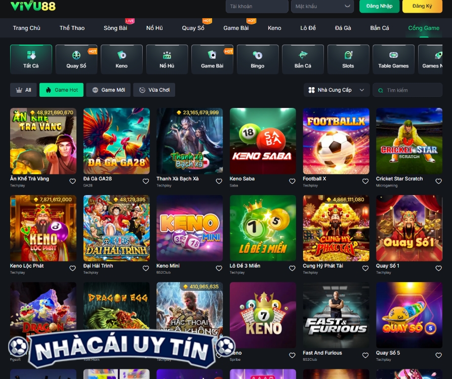 Nhà Cái Uy Tín Vivu88