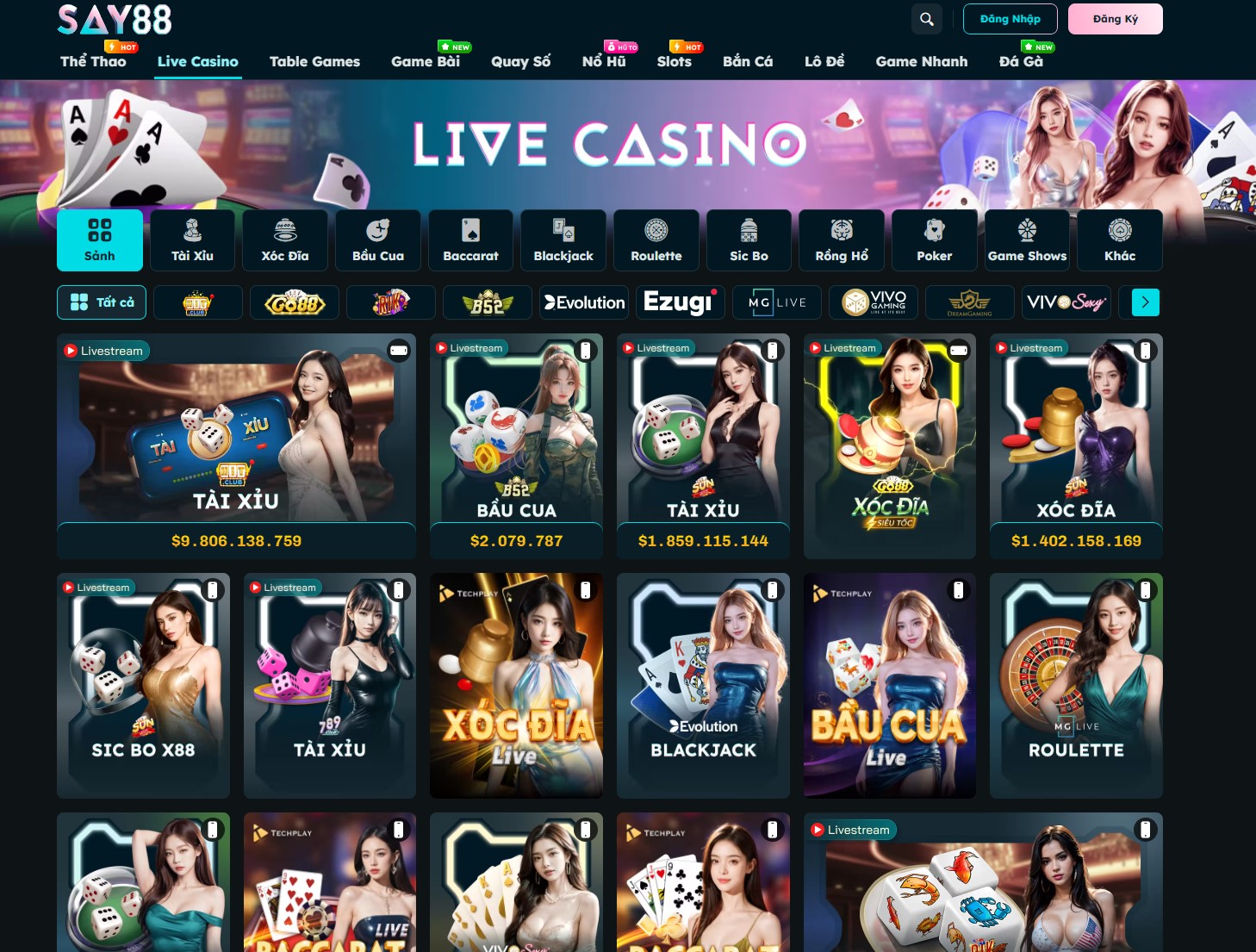 Kho game đồ sộ của SAY88 khiến gamer mê mẫn